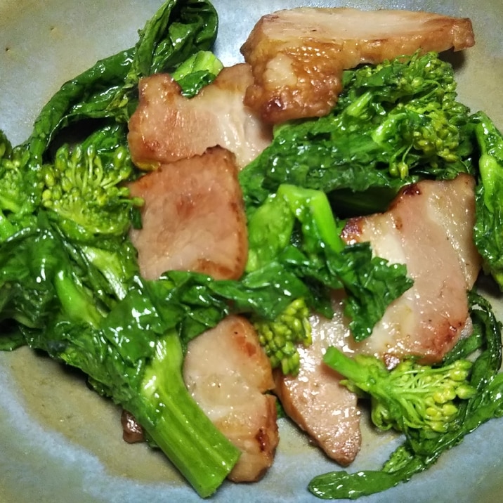 なばなと焼豚のオリーブオイル炒め レシピ 作り方 By ミニー7015 楽天レシピ